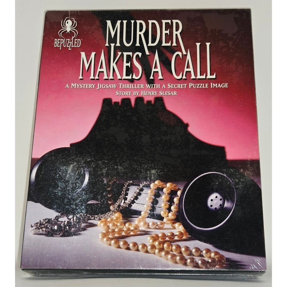 Vintage 1994 bePUZZLED Murder Makes a Call 1000 Piece Mystery Jigsaw Puzzle